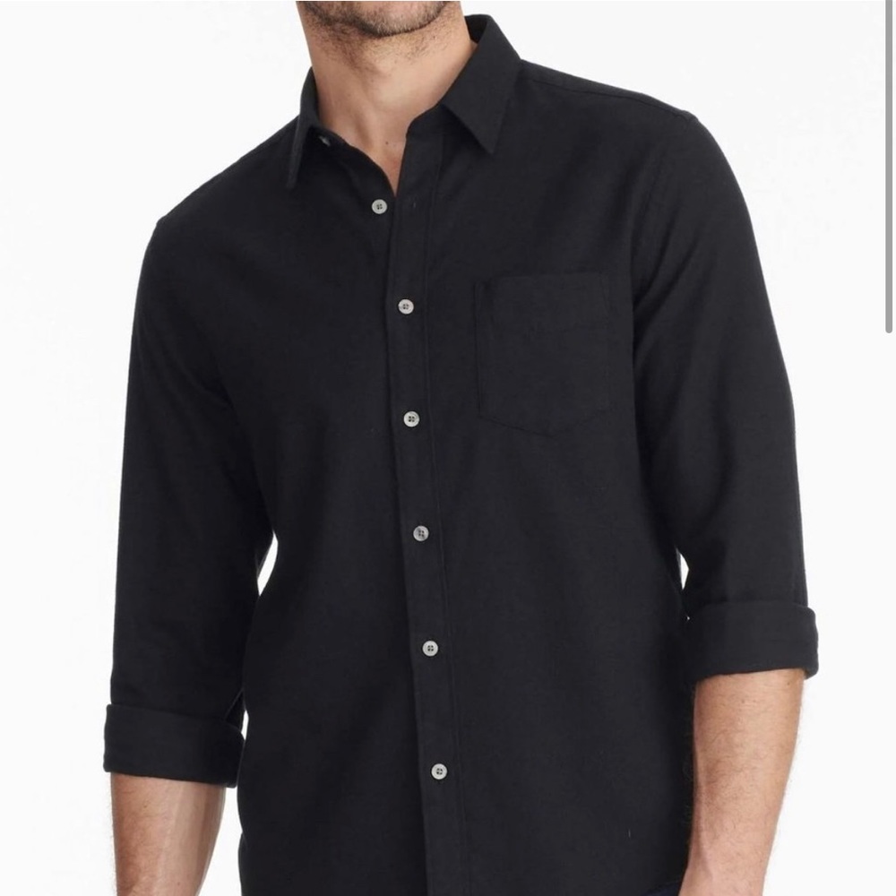 NWOT UNTUCKit Classic Cotton Aubon Shirt in Black XL